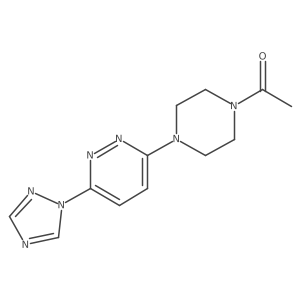 1-(4-(6-(1H-1,2,4-triazol-1-yl)pyridazin-3-yl)piperazin-1-yl)ethanone Structure