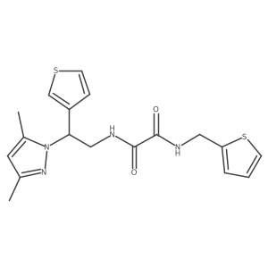 N1-(2-(3,5-dimethyl-1H-pyrazol-1-yl)-2-(thiophen-3-yl)ethyl)-N2-(thiophen-2-ylmethyl)oxalamide Structure