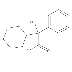 Methyl cyclohexylphenylglycolate, (-)-结构式