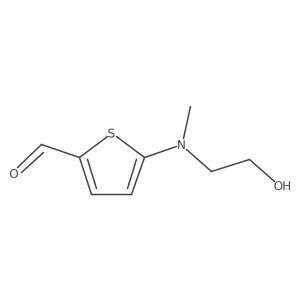 5-[(2-Hydroxy-ethyl)-methyl-amino]-thiophene-2-carbaldehyde Structure