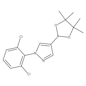1-(2,6-Dichlorophenyl)pyrazole-4-boronic acid, pinacol ester结构式