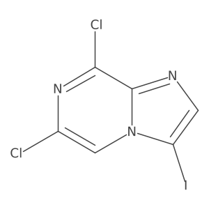 6,8-Dichloro-3-iodoimidazo[1,2-A]pyrazine Structure