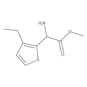 Methyl 2-amino-2-(3-ethylthiophen-2-yl)acetate Structure