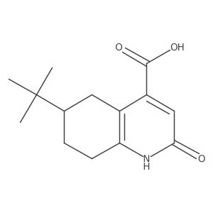 6-Tert-butyl-2-hydroxy-5,6,7,8-tetrahydroquinoline-4-carboxylic acid Structure