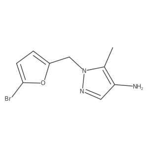 1-[(5-bromofuran-2-yl)methyl]-5-methyl-1H-pyrazol-4-amine结构式