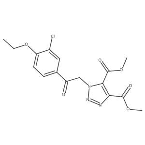 Dimethyl 1-[2-(3-chloro-4-ethoxyphenyl)-2-oxoethyl]triazole-4,5-dicarboxylate Structure
