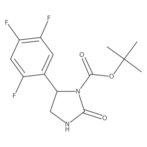Tert-butyl 2-oxo-5-(2,4,5-trifluorophenyl)imidazolidine-1-carboxylate结构式