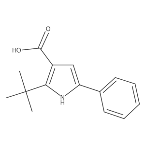 2-tert-butyl-5-phenyl-1H-pyrrole-3-carboxylic acid Structure