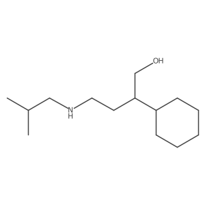 2-Cyclohexyl-4-[(2-methylpropyl)amino]butan-1-ol Structure