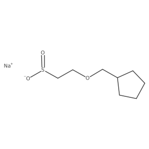 Sodium 2-(cyclopentylmethoxy)ethane-1-sulfinate Structure