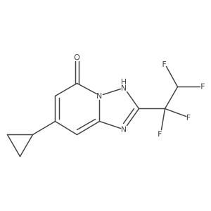 7-Cyclopropyl-2-(1,1,2,2-tetrafluoroethyl)-[1,2,4]triazolo[1,5-a]pyridin-5-ol Structure