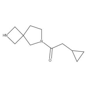 2-Cyclopropyl-1-{2,6-diazaspiro[3.4]octan-6-yl}ethan-1-one结构式