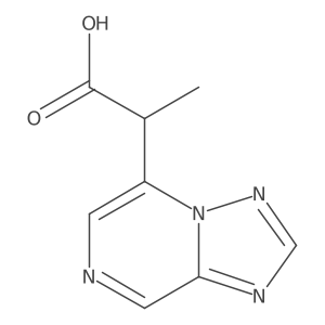2-{[1,2,4]Triazolo[1,5-a]pyrazin-5-yl}propanoic acid结构式