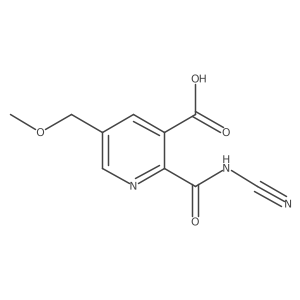 2-(Cyanocarbamoyl)-5-(methoxymethyl)pyridine-3-carboxylic acid结构式