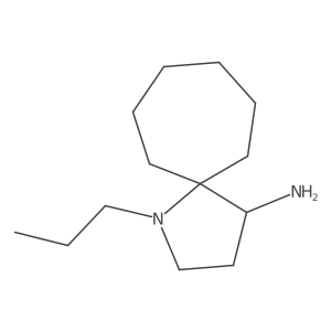 1-Propyl-1-azaspiro[4.6]undecan-4-amine结构式