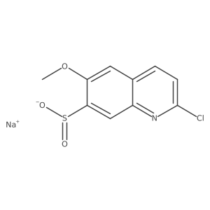 Sodium 2-chloro-6-methoxyquinoline-7-sulfinate Structure