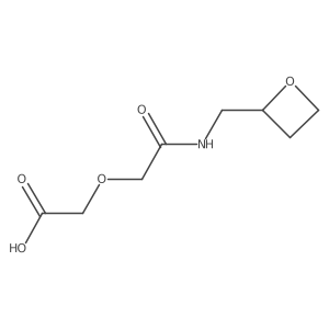 2-({[(Oxetan-2-yl)methyl]carbamoyl}methoxy)acetic acid Structure