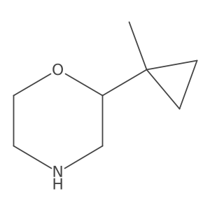 2-(1-Methylcyclopropyl)morpholine结构式