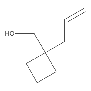 [1-(Prop-2-en-1-yl)cyclobutyl]methanol结构式