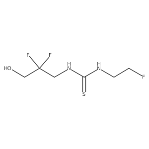 1-(2,2-Difluoro-3-hydroxypropyl)-3-(2-fluoroethyl)thiourea结构式