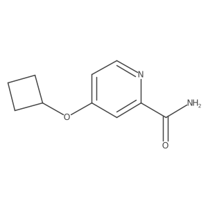 4-Cyclobutoxypyridine-2-carboxamide Structure