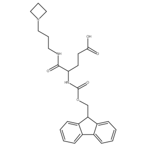 4-{[3-(azetidin-1-yl)propyl]carbamoyl}-4-({[(9H-fluoren-9-yl)methoxy]carbonyl}amino)butanoic acid Structure