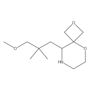 9-(3-Methoxy-2,2-dimethylpropyl)-2,5-dioxa-8-azaspiro[3.5]nonane结构式