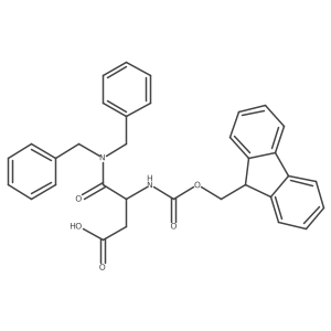 3-(dibenzylcarbamoyl)-3-({[(9H-fluoren-9-yl)methoxy]carbonyl}amino)propanoic acid Structure