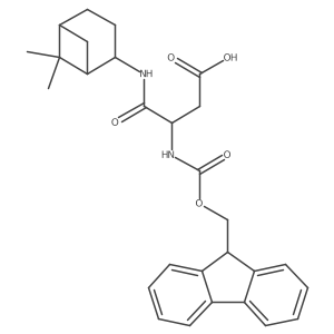 3-({6,6-dimethylbicyclo[3.1.1]heptan-2-yl}carbamoyl)-3-({[(9H-fluoren-9-yl)methoxy]carbonyl}amino)propanoic acid Structure