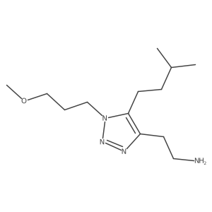 2-[1-(3-methoxypropyl)-5-(3-methylbutyl)-1H-1,2,3-triazol-4-yl]ethan-1-amine Structure