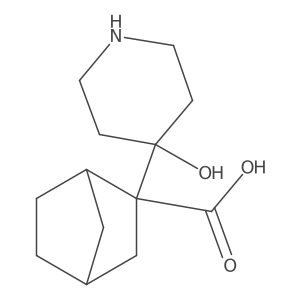 2-(4-Hydroxypiperidin-4-yl)bicyclo[2.2.1]heptane-2-carboxylic acid Structure