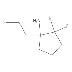 2,2-Difluoro-1-(2-fluoroethyl)cyclopentan-1-amine Structure