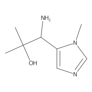 1-amino-2-methyl-1-(1-methyl-1H-imidazol-5-yl)propan-2-ol结构式