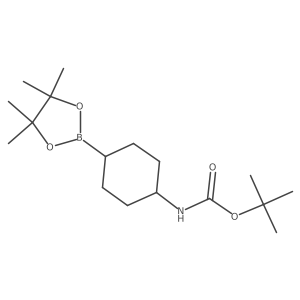 Tert-butyl N-[4-(tetramethyl-1,3,2-dioxaborolan-2-YL)cyclohexyl]carbamate Structure