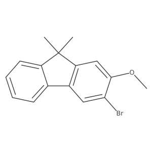 3-Bromo-2-methoxy-9,9-dimethyl-9H-fluorene Structure