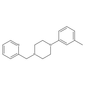 1-(3-Methylphenyl)-4-[(pyridin-2-yl)methyl]piperazine结构式