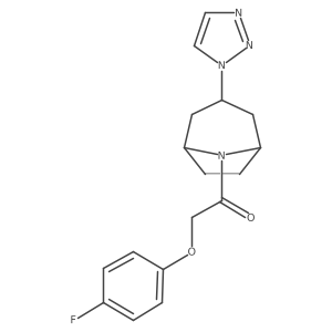 2-(4-fluorophenoxy)-1-[3-(1H-1,2,3-triazol-1-yl)-8-azabicyclo[3.2.1]octan-8-yl]ethan-1-one Structure