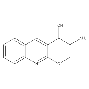 (1S)-2-amino-1-(2-methoxyquinolin-3-yl)ethan-1-ol结构式