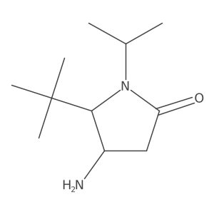 (4S,5R)-4-amino-5-tert-butyl-1-propan-2-ylpyrrolidin-2-one Structure
