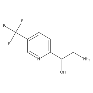 (1R)-2-amino-1-[5-(trifluoromethyl)pyridin-2-yl]ethan-1-ol结构式