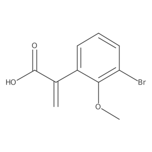 2-(3-Bromo-2-methoxyphenyl)prop-2-enoic acid Structure