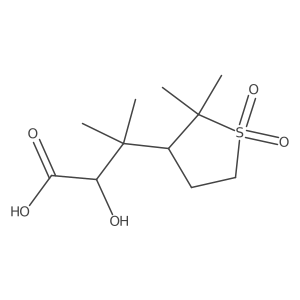 3-(2,2-Dimethyl-1,1-dioxo-1lambda6-thiolan-3-yl)-2-hydroxy-3-methylbutanoic acid结构式