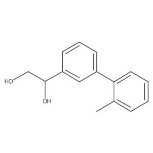 1-[3-(2-Methylphenyl)phenyl]ethane-1,2-diol结构式