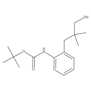 tert-butyl N-[2-(3-hydroxy-2,2-dimethylpropyl)phenyl]carbamate结构式