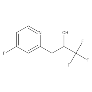 1,1,1-Trifluoro-3-(4-fluoropyridin-2-yl)propan-2-ol结构式