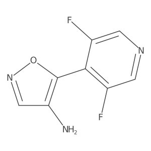 5-(3,5-Difluoropyridin-4-yl)-1,2-oxazol-4-amine结构式