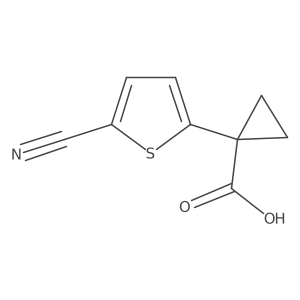 1-(5-Cyanothiophen-2-yl)cyclopropane-1-carboxylic acid Structure