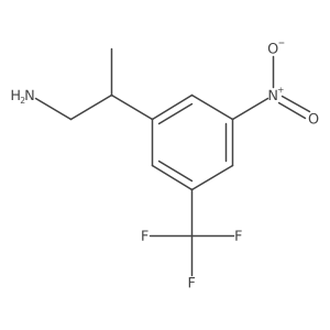 2-[3-Nitro-5-(trifluoromethyl)phenyl]propan-1-amine Structure