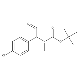 tert-butyl N-[1-(6-chloropyridin-3-yl)-2-oxoethyl]-N-methylcarbamate Structure