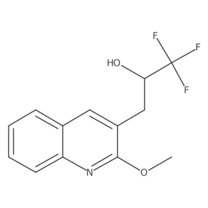 1,1,1-Trifluoro-3-(2-methoxyquinolin-3-yl)propan-2-ol结构式